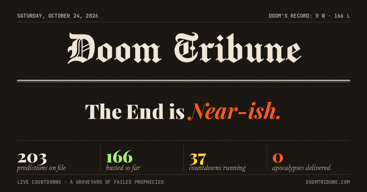 Doom Tribune: The End is Near-ish.